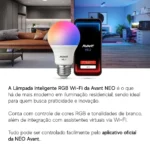 Lâmpada Inteligente Wi-Fi RGB Avant Neo 10W | Sexta | Casa Sem Perrengue