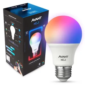 Lâmpada Inteligente Wi-Fi RGB Avant Neo 10W | Casa Sem Perrengue